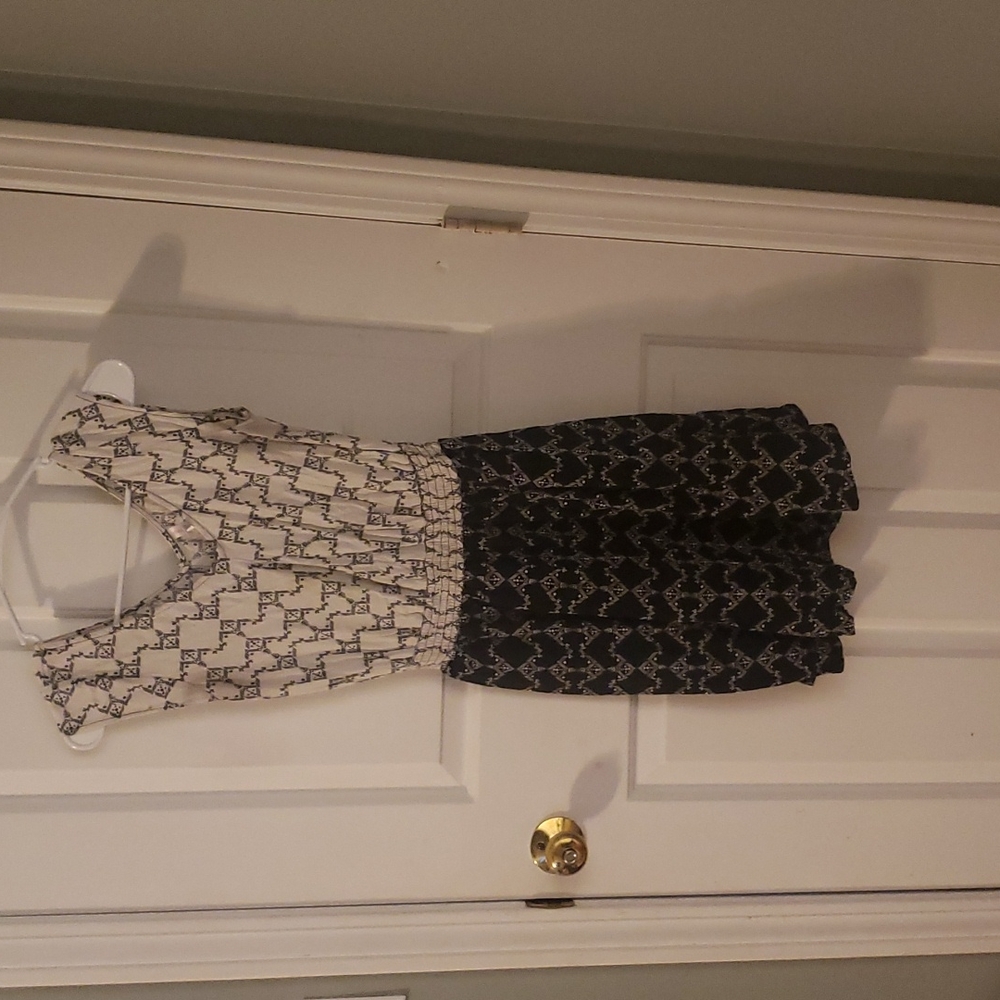 Back and white dress